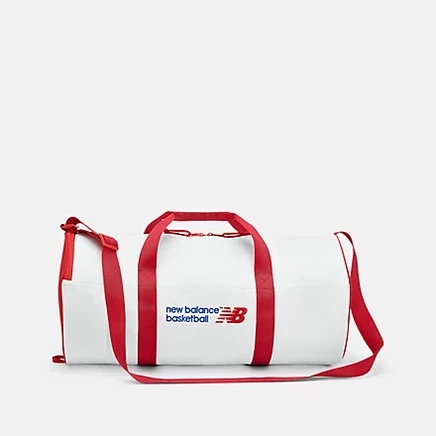Сумка-даффл New Balance Basketball, красная с белым