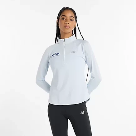 Толстовка New Balance Run For Life Heat Grid с полу-молнией