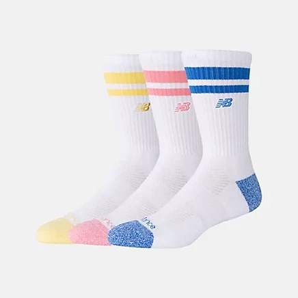 Носки New Balance Active Premium Stripe, 3 пары, синие
