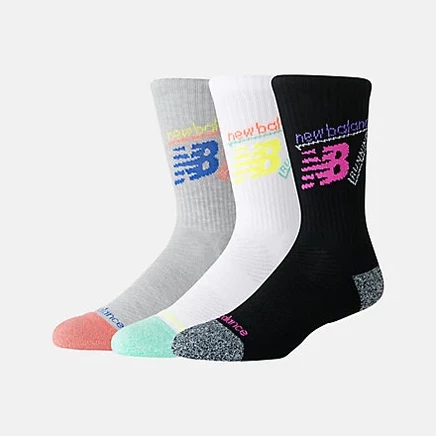 Носки New Balance Active Graphic, 3 пары, черный мульти
