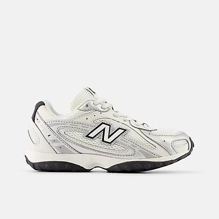 Кроссовки New Balance 204L Lace, белые с розово-коричневым