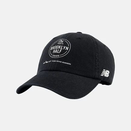 Унисекс кепка New Balance Brooklyn Half 6‑панельная, черная