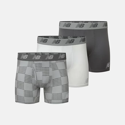 Мужские трусы-боксеры New Balance Premium 6 дюймов с гульфиком, 3 шт.