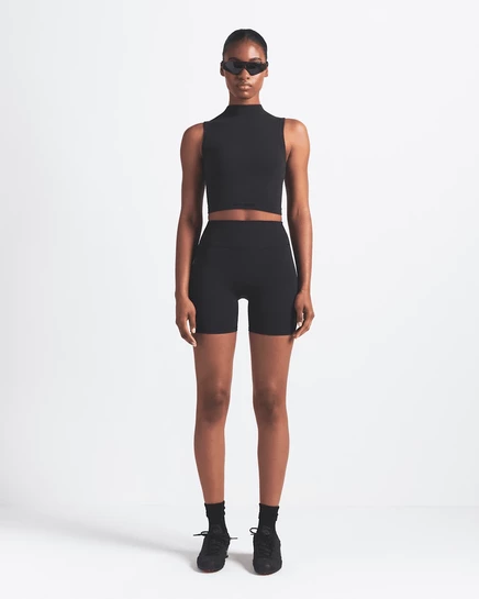 Женский спортивный бюстгальтер Nike NikeSKIMS Vintage Seamless, обсидиан
