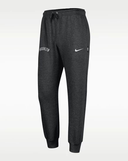 Мужские джоггеры Nike NBA Club Fleece Brooklyn Nets, черные