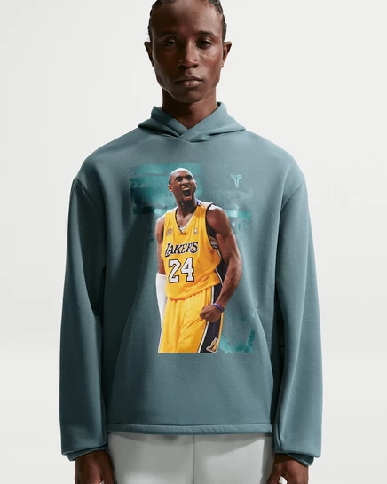 Мужское худи Nike Kobe Dri-FIT флисовое, серое