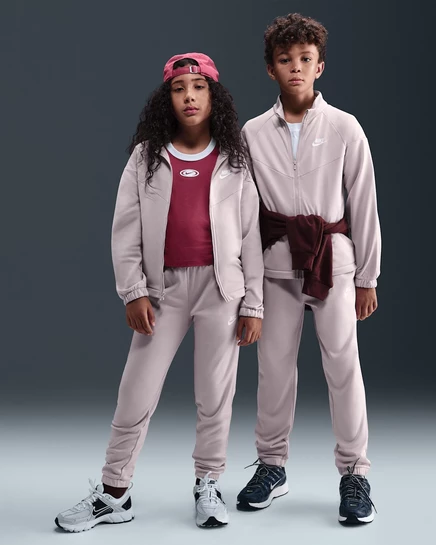 Детский костюм Nike Dri-FIT, платиново-фиолетовый/белый
