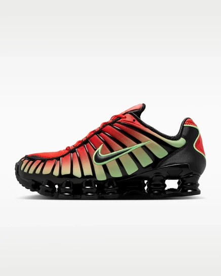 Мужские кроссовки Nike Shox TL SE, light crimson/green strike/black/black