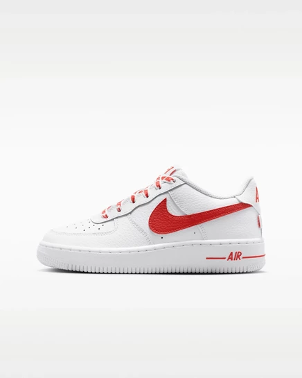 Детские кроссовки Nike Force 1, белые/красные