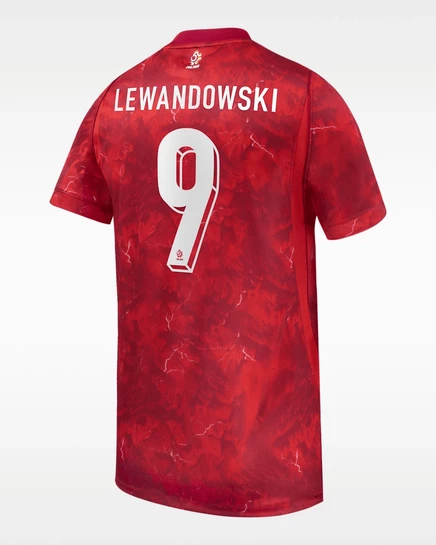 Мужская футбольная футболка Nike Poland 2026 Stadium Dri-FIT, красная
