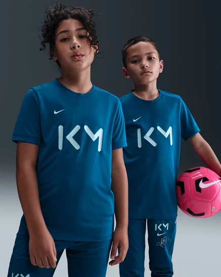Детская футболка Nike Kylian Mbappé Academy Dri-FIT, зеленая