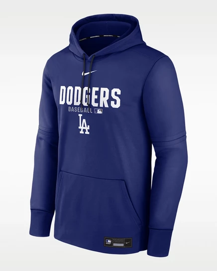 Мужское худи Nike Los Angeles Dodgers Therma, королевско-синее
