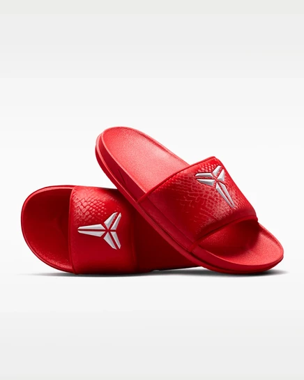 Мужские сланцы Nike Kobe Offcourt, красно-белые
