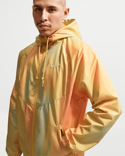 Мужская куртка Nike Windrunner «Sunset», топазово-золотая/белая