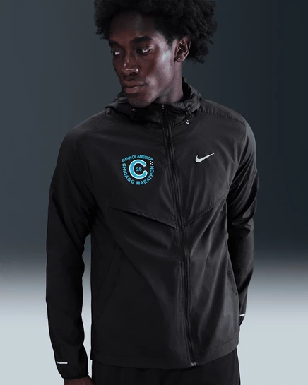 Мужская куртка Nike Impossibly Light, черная/голубая