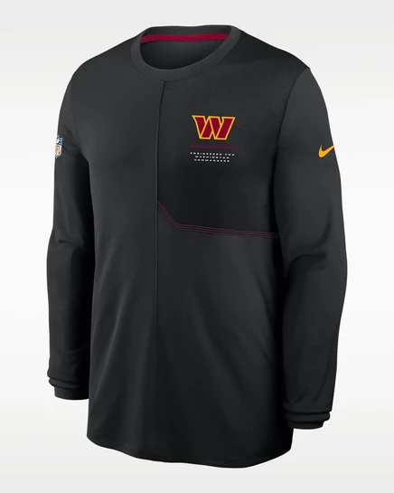 Мужской лонгслив Nike Washington Commanders, черный