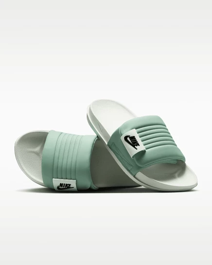 Женские шлепанцы Nike Offcourt Adjust, светло-зеленые