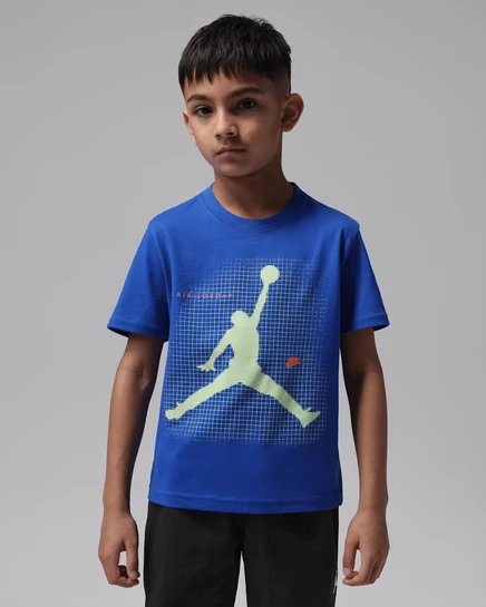 Детская футболка Jordan Jumpman Grid Blur, королевская