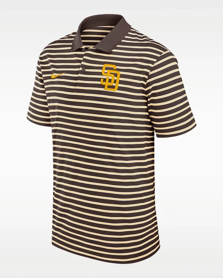 Мужская рубашка-поло Nike Padres Dri-FIT, коричневая