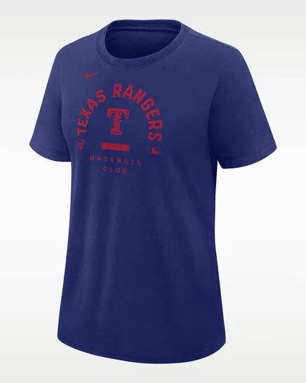 Женская футболка Nike Texas Rangers Dri-FIT, королевско-синяя