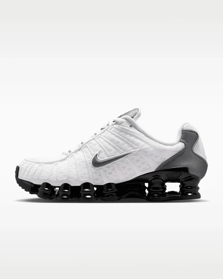 Мужские кроссовки Nike Shox TL SE, белый/черный/серебристый