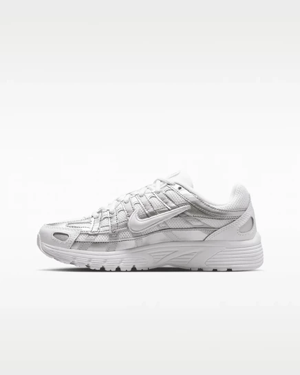 Детские кроссовки Nike P-6000, белые/серебристые
