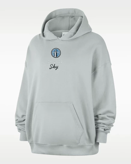 Женское худи Nike Chicago Sky, серо-черное