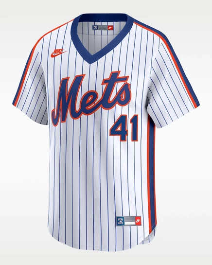 Мужская джерси Nike Tom Seaver New York Mets Cooperstown 40th Anniversary Dri-FIT, белая