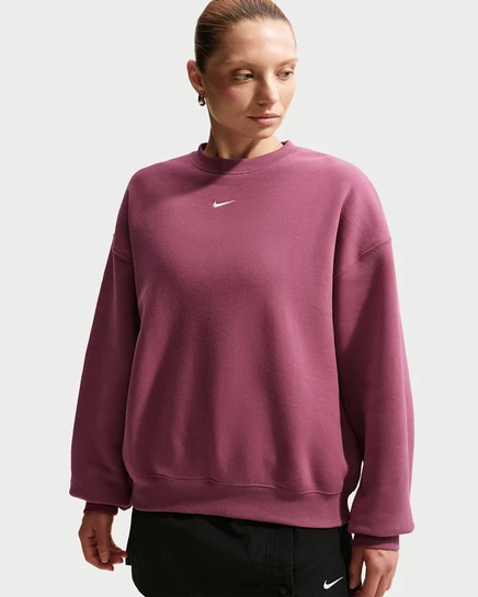 Женский свитшот Nike Studio Fleece, дымчато-розовый/кремовый