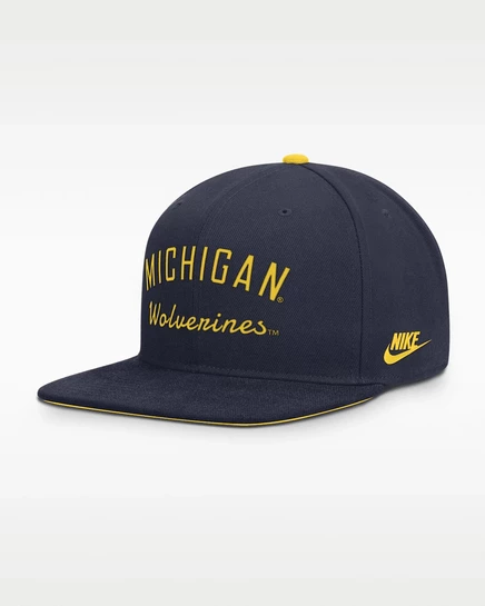 Мужская бейсболка Nike Michigan Legacy Pro, темно-синяя
