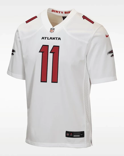 Унисекс игровое джерси Nike Jalon Walker Atlanta Falcons, белое