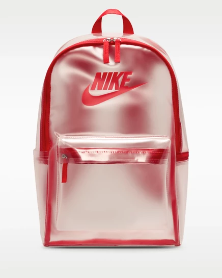 Рюкзак Nike Heritage Crystal 25 л, прозрачный/красный