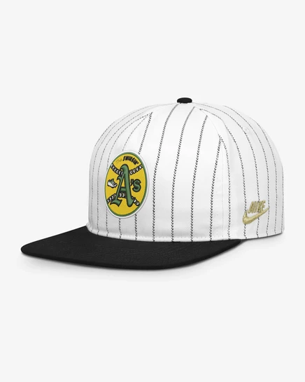 Мужская кепка Nike Oakland Athletics Pro регулируемая, белая