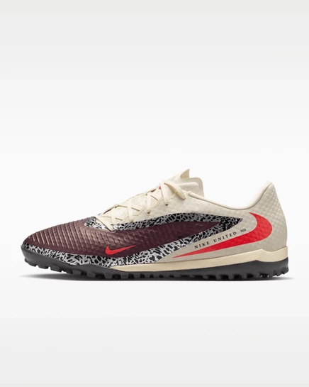 Унисекс футбольные бутсы Nike Phantom 6, бордово-красные