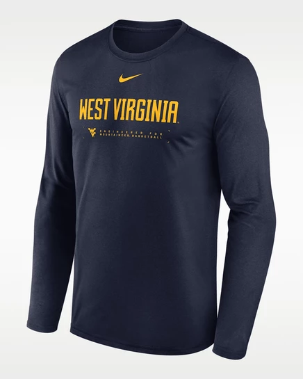 Мужская футболка Nike West Virginia Dri-FIT, темно-синяя