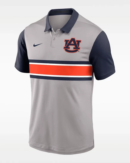 Мужское поло Nike Auburn Vapor Dri-FIT, серое