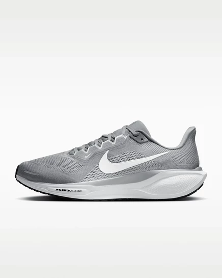 Мужские дорожные беговые кроссовки Nike Pegasus 41 серо-белые