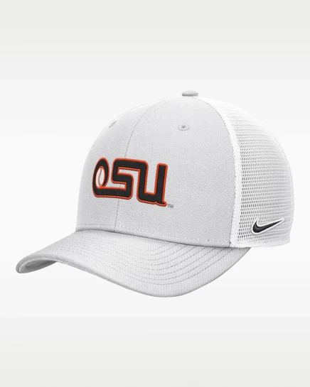 Унисекс-бейсболка Nike Oregon State Beavers, белая