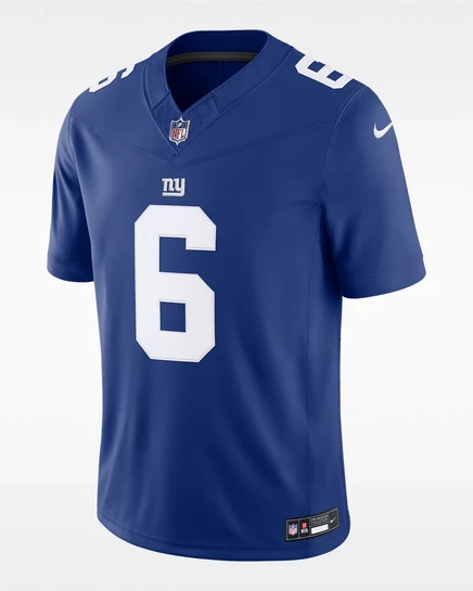 Мужская джерси Nike Jaxson Dart New York Giants, синяя