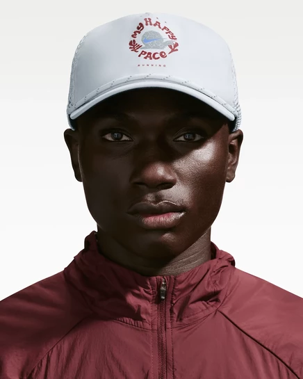 Унисекс кепка Nike Happy Pace, платиновая/антрацит