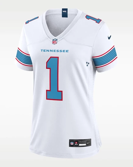 Женская джерси Nike Tennessee Titans Cameron Ward, белая