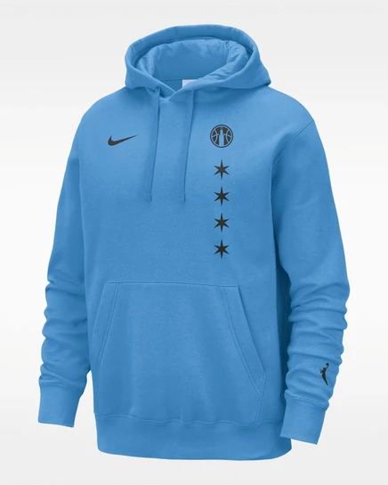 Женское худи Nike Chicago Sky WNBA, голубое/черное