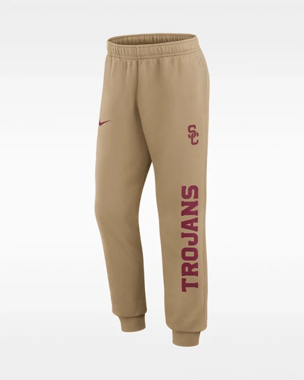 Мужские джоггеры Nike USC Primetime Club, бежевые
