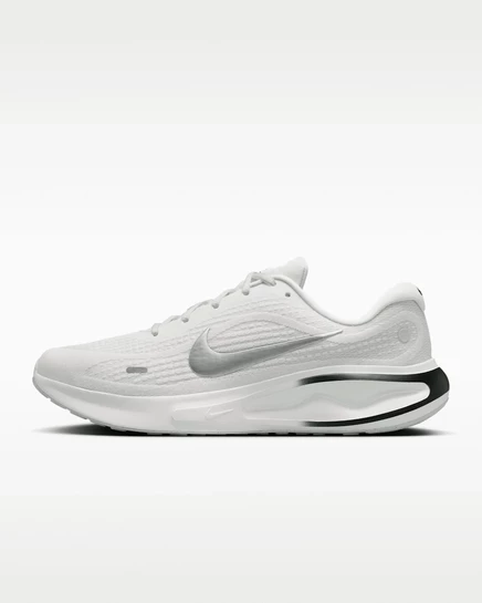 Мужские кроссовки Nike Journey Run, бело-черно-серебристые