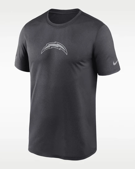 Мужская футболка Nike Chargers Dri-FIT, антрацитовая