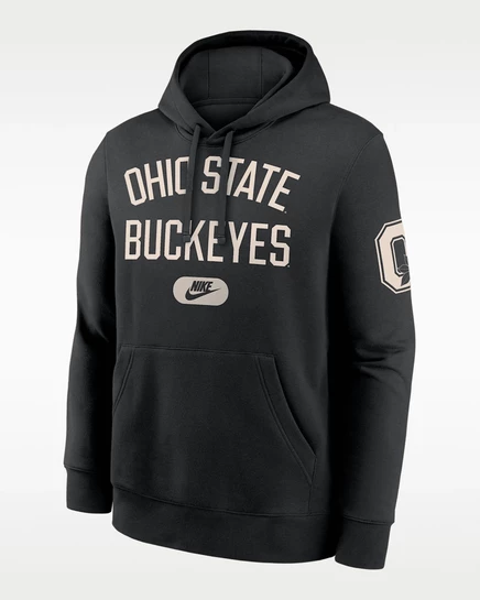 Мужская толстовка-худи Nike Ohio State Club, черная
