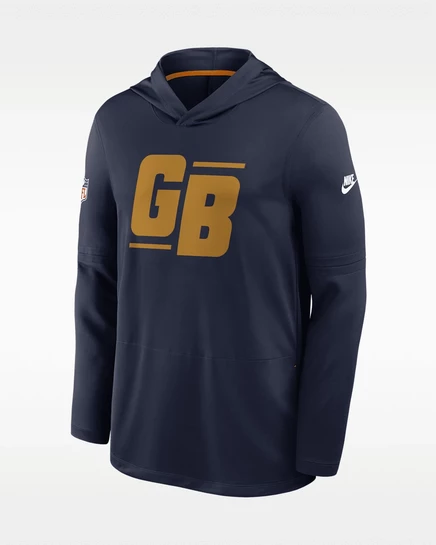 Мужское худи Nike Green Bay Packers, темно-синее
