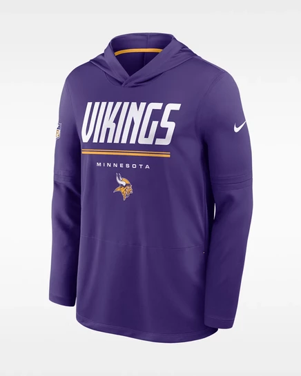 Мужская толстовка Nike Vikings Sideline, фиолетовая