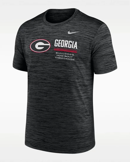 Мужская футболка Nike Georgia Sideline Dri-FIT, черная