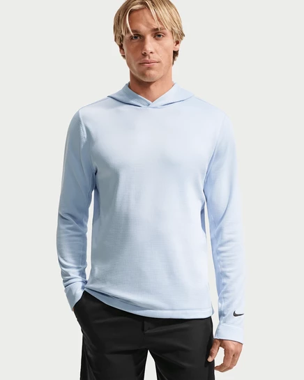 Мужское худи Nike Velocity Therma-FIT для гольфа, голубое/черное